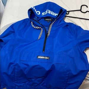 A members only windbreaker